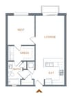 1 bed 1 bath