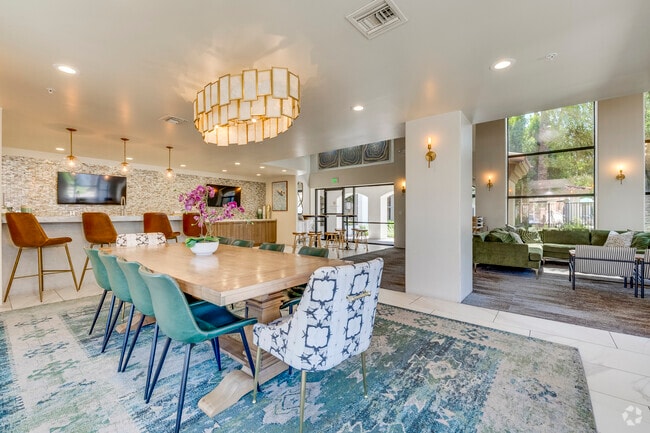 Clubhouse with kitchen and TVs