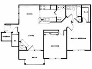 2BR/1BA