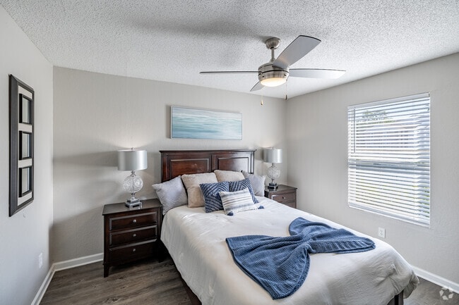 Pelican 2BR, 2BA - 962SF - Primary Bedroom - The Point at Naples