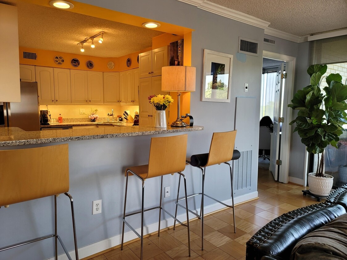 Kitchen view from the living room - 5225 Pooks Hill Rd (Bethesda, MD)