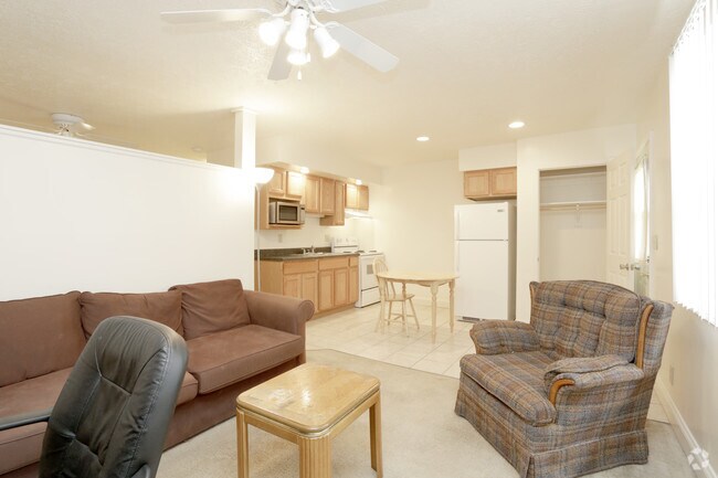 1 Bedroom - Living Room - Harms Apartments