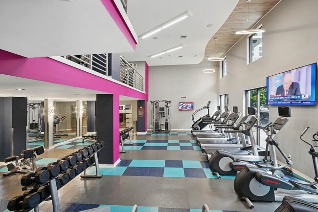 24/7 fitness center with cardio and strength training equipment