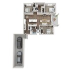 Floor Plan 3A | Seasons at Franklin | Apartments in Franklin, WI