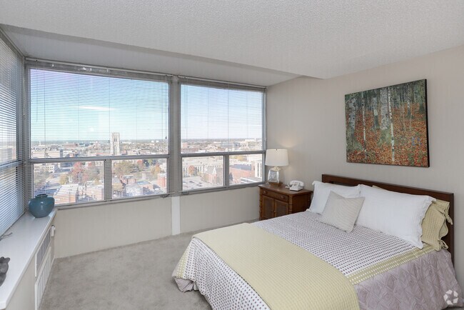 2BR, 2BA - 954 SF - Riley Towers