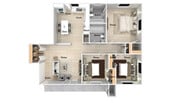 3 Bed 2 Bath Floorplan