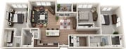 3x2 B floor plan North Bethany Ridge