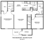 TWO BEDROOM - SECOND FLOOR