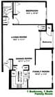 1 Bedroom, 1 Bath Family Room