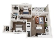 B1.1r floor plan Trella Uptown