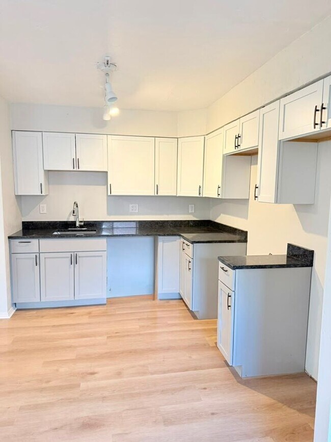 Photo - Newly remodeled 3-bedroom, 1.5-bath home featuring granite countertops, central A/C, and a partia...