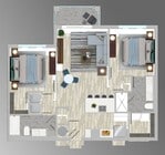 Plano de planta B2-E Allura