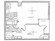 1BR/1BA