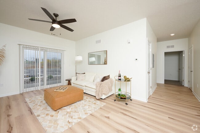 2 BR, 2 BA - 1,067SF Living Room - The Dens