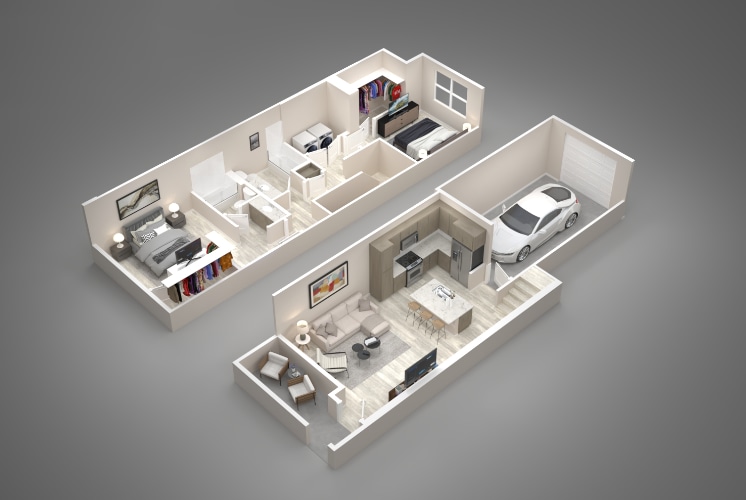 Cypress.png - 2 Bed/2 Bath