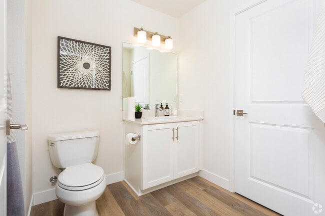 Full bathroom with storage