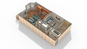 1 BR x 1 BA - A Floorplan