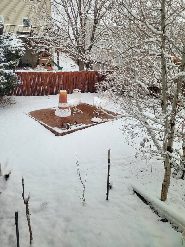 Backyard Patio area with Chimenea - 8119 Maple Dr