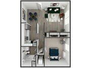 The Willow | 1 Bed 1 Bath | 750 sq ft | The Colony at the Oaks Apartments in Lexington