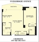 1BR/1BA