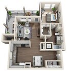 One Bedroom, 805 sqft, Full-Sized Washer/Dryer, Corner Patio/Balcony, Walk-in Closet