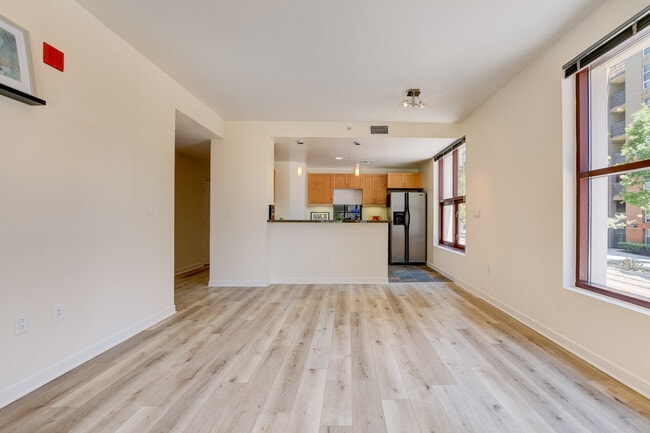 Open concept kitchen living dininf - 1150 J St Unit #205