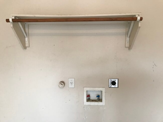 Washer dryer hook ups