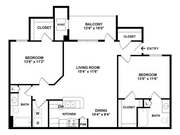 2 Bed 2 Bath | 1092 sqft