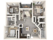 2 bed 2 bath