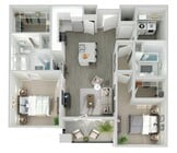 B2B floor plan The Peak at Nichols Plaza