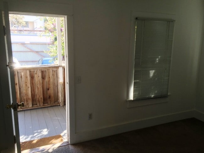 Back of bedroom with patio