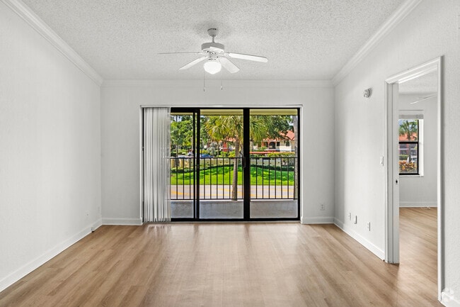 2BR, 2BA - 1,187SF - Living Room - Gables Town Colony