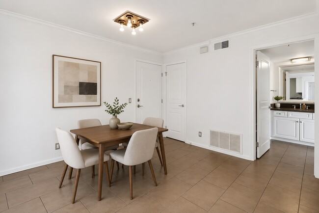 AI enhanced dining area furniture - 7320 Hawthorn Ave Unit #203