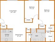 2BR/1BA