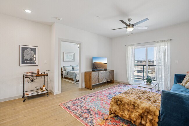 2BR, 2BA - 1,220SF - Living Room - ThreeTwenty at the Vybe