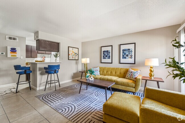 1 habitación, 1 baño - 623 pies cuadrados - Sala de estar/comedor - Spring Rose