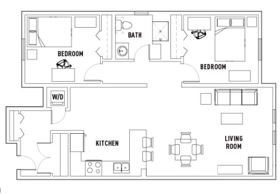 Floor Plan - directly from website - 608 Park Point Dr Unidad 11