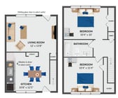 Two Bedroom Townhome