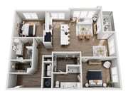 B7 floor plan The Rowe at Commonwealth