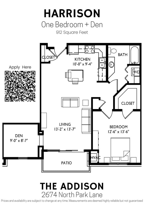 1BD- Harrison - Harrison (1BD+Den)