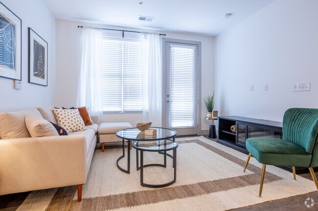 2BR, 2BA - Living Room - The Jeff On 10th