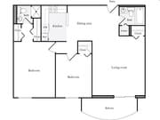2BR/1BA