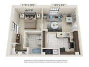 1 Bed 1 Bath