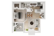 C242440_TheWestside_3DFloorPlan_1x1_A2_650sqft