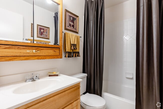 1BR, 1BA - 675SF - Bathroom - Deer Glen Apartments