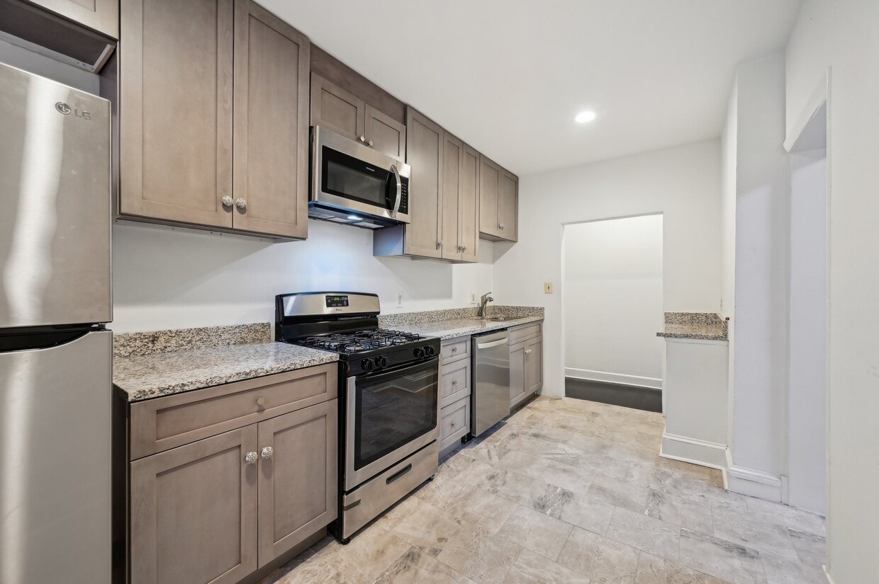 Kitchen area, dishwasher and microwave included - 2431 Linden Ave (Baltimore, MD)