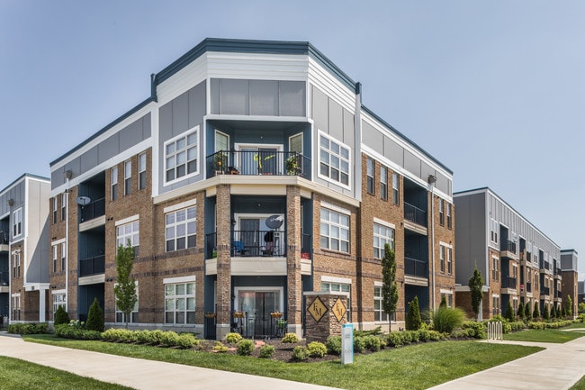 Private Patios & Balconies - The Flats at Fishers Marketplace Rental