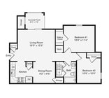 2BR/1BA