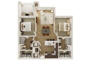2 Bedroom | 2 Bath | 1031 SF