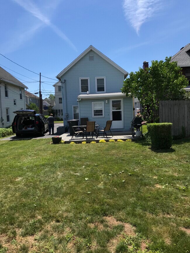 Backyard and deck